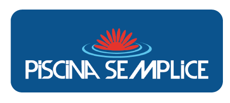 Logo Piscina Semplice con sole stilizzato