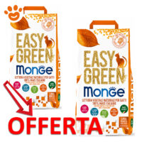 Offerta lettiera vegetale Monge Easy Green gatti