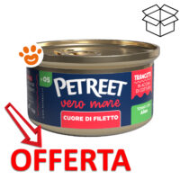 Scatoletta Petreet tonno cuore di filetto offerta