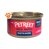 Petreet Vero Mare Cat Adult Filetto Intero di Tonno con Gamberetti