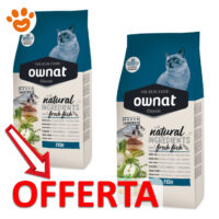 Sacchi cibo gatto Ownat in offerta