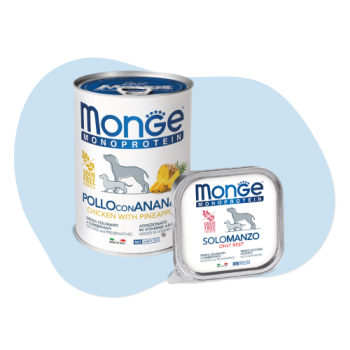 Lattina e vaschetta Monge Monoprotein per cani